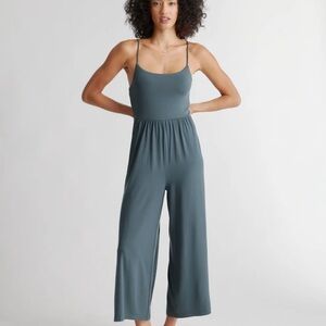 Quince Teal Jumpsuit